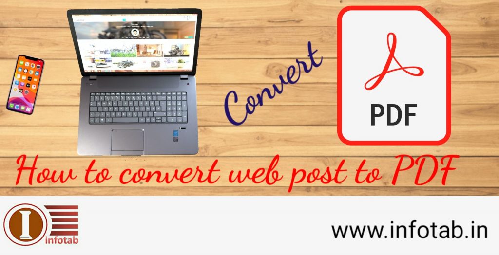 how to convert web post to pdf