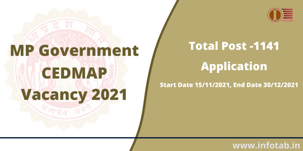 Mp Government cedmap vacancy 2021